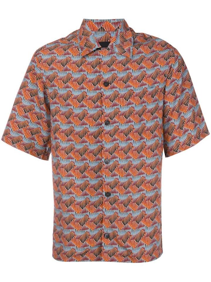 Prada Patterned Shirt - Yellow
