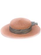 Eugenia Kim Straw Hat With Stripess - Brown