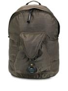 Cp Company Lens Sateen Backpack - Green