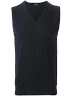 Zanone Knitted Tank Top - Blue