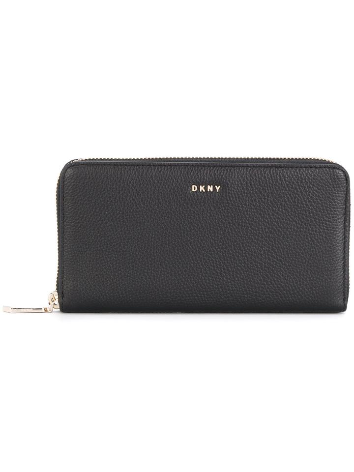 Dkny Zipped Continental Wallet - Black