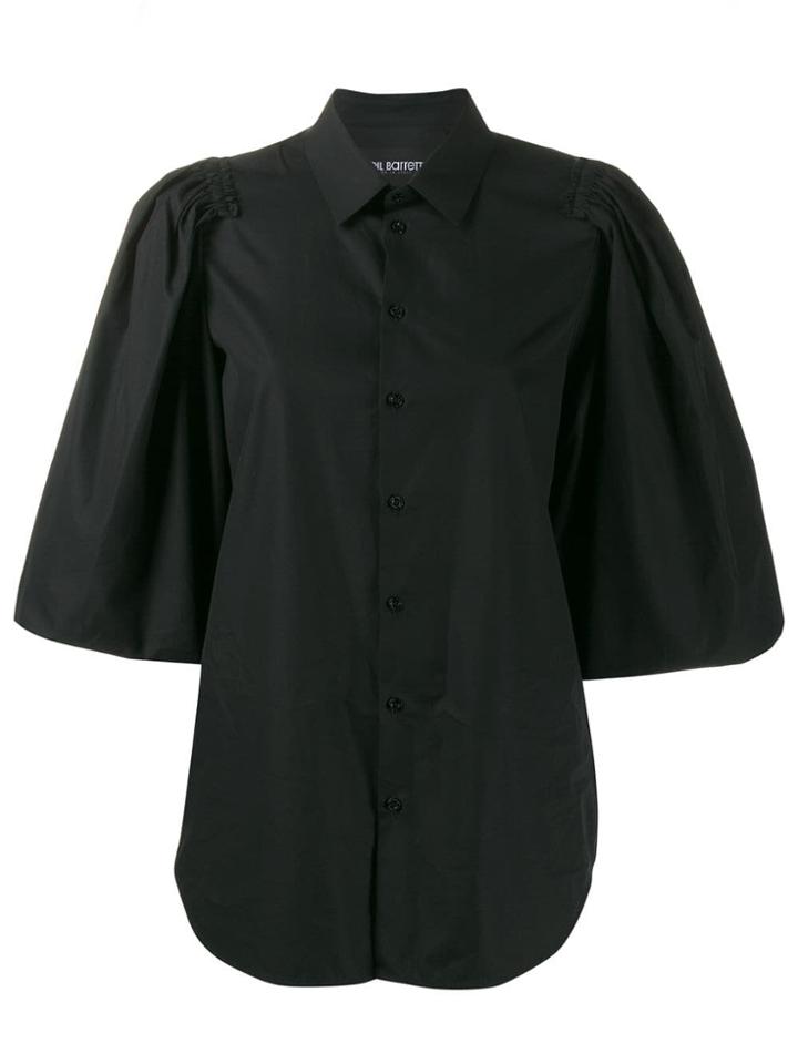 Neil Barrett Ruffle Sleeve Blouse - Black