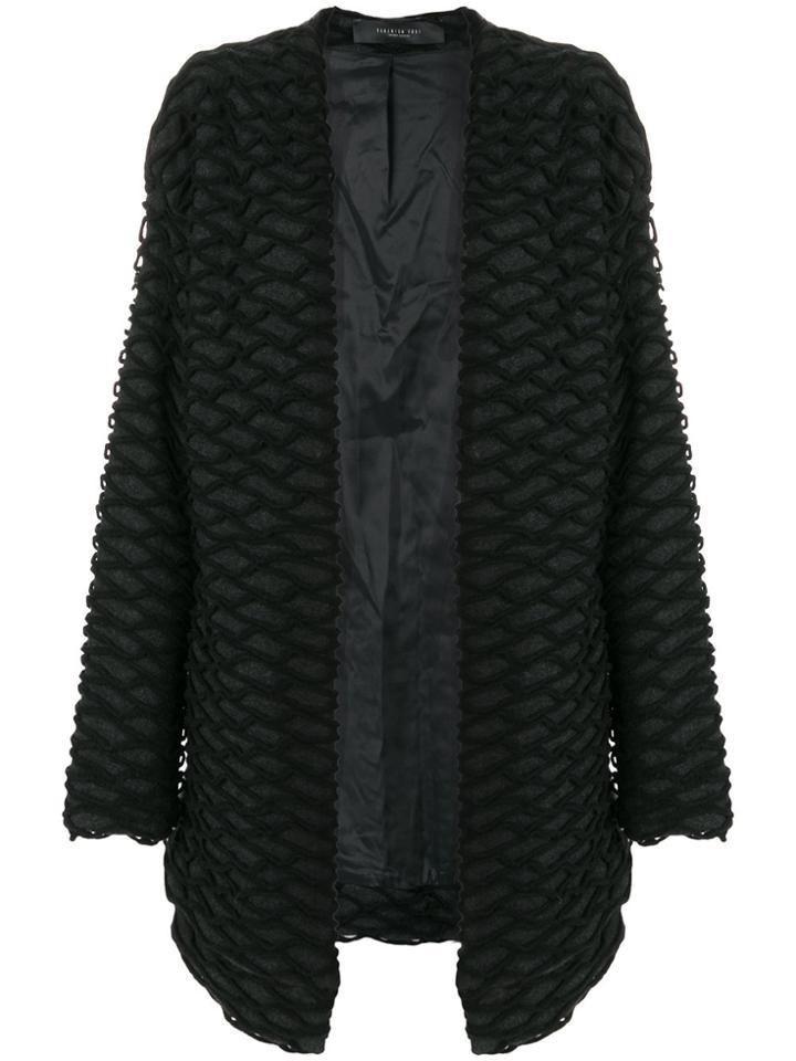 Federica Tosi Embroidered Detail Cardigan - Black