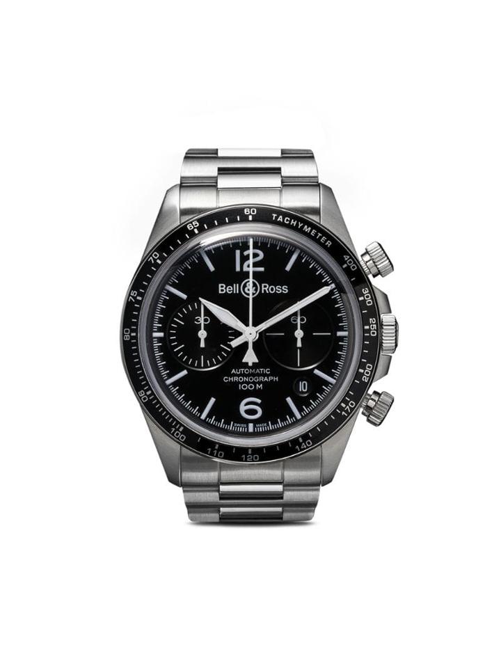 Bell & Ross Br V2-94 Black Steel Chronograph - Matt Black B Steel