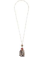 Etro Beaded Pendant Necklace - Multicolour