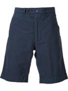 Officine Generale Classic Chino Shorts, Men's, Size: 30, Blue, Cotton