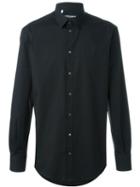 Dolce & Gabbana Classic Shirt, Men's, Size: 43, Black, Cotton/spandex/elastane