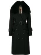Burberry Detachable Collar Trench Coat - Black