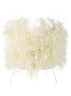 Attico Feather Embellished Top - Yellow