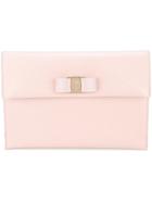 Salvatore Ferragamo Vara Clutch, Women's, Pink/purple, Calf Leather