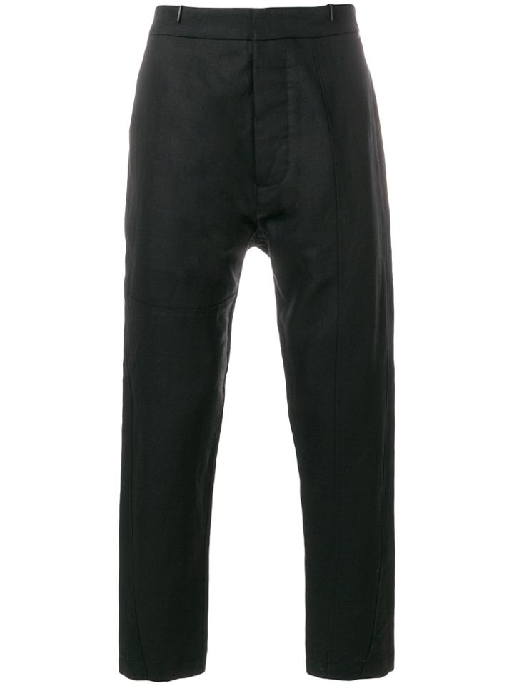 Tom Rebl Straight-leg Trousers - Black