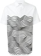 Neil Barrett - Zig-zag Print Shirt - Men - Cotton - 41, White, Cotton