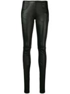 Poiret Skinny-fit Biker Trousers - Black