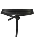 Isabel Marant - Self-tie Waist Belt - Women - Leather - One Size, Black, Leather