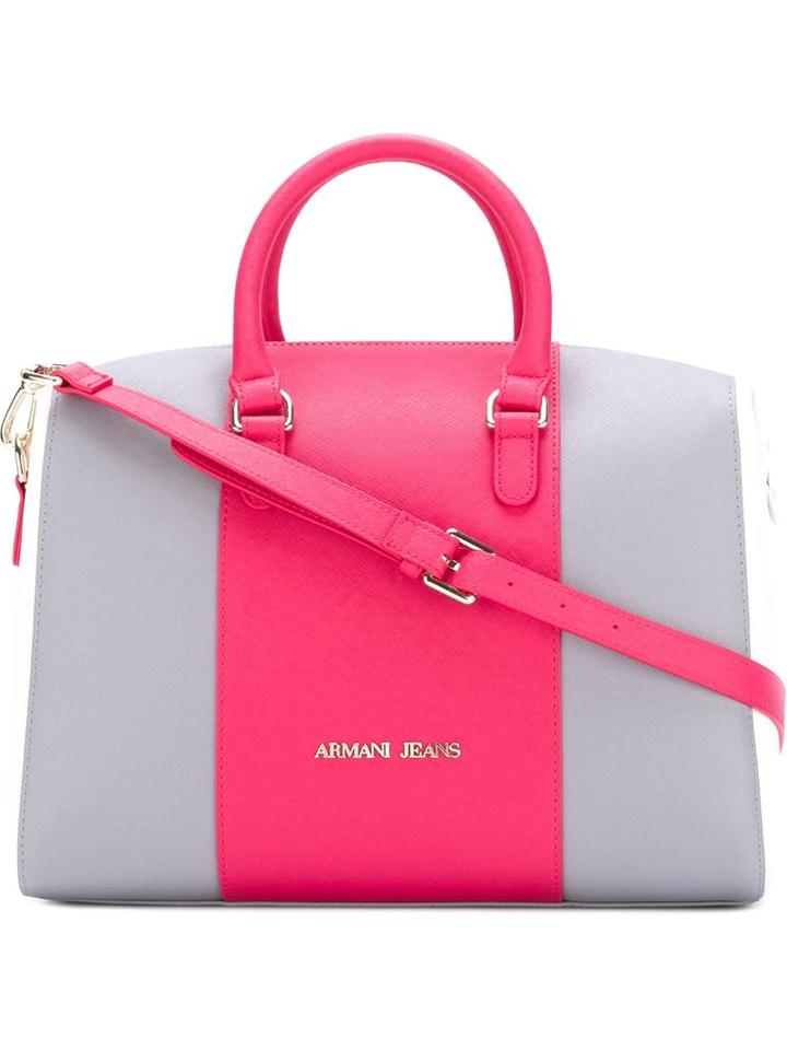 Armani Jeans Large Colour Block Tote Bag