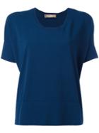 Cruciani - Loose Fit Sweatshirt - Women - Polyamide/viscose - 40, Blue, Polyamide/viscose