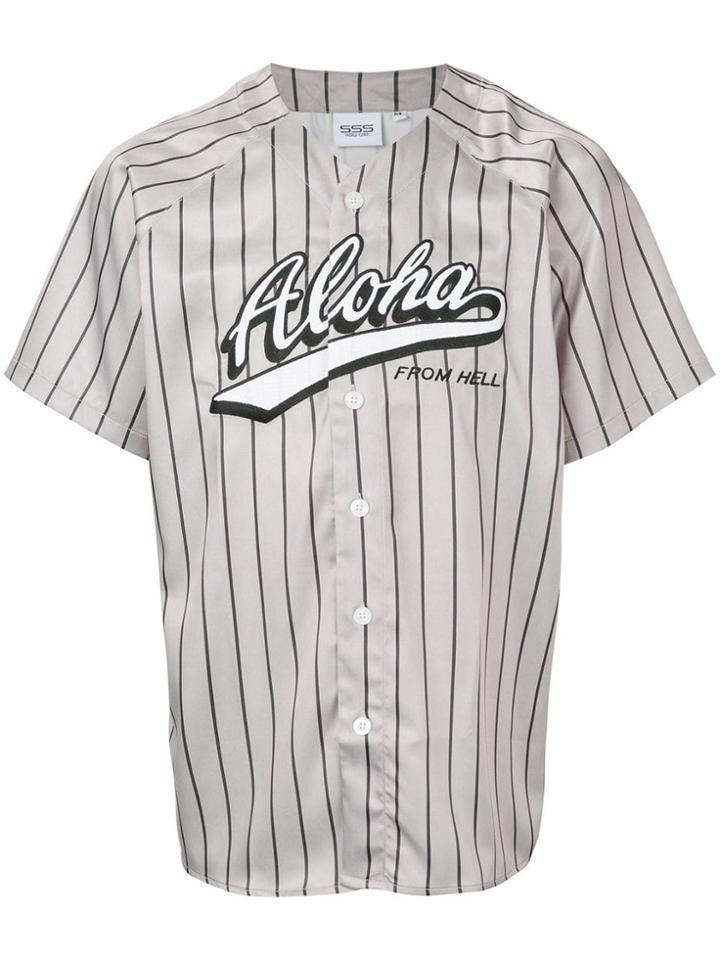 Sss World Corp Burt Baseball Shirt - Grey