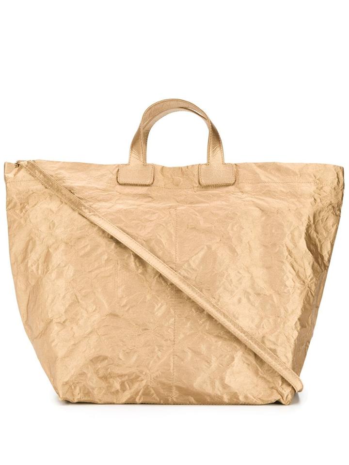 Zilla Crushed Style Shopper Tote - Neutrals