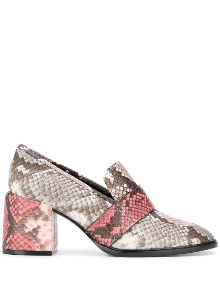 Casadei Snake-effect Pumps - Neutrals