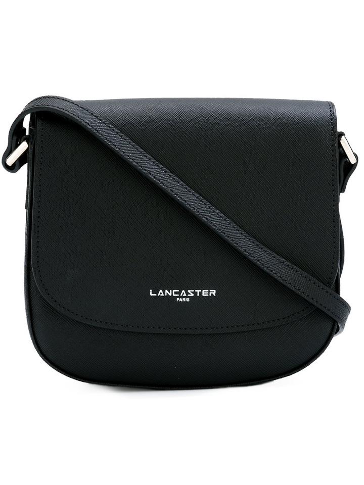 Lancaster Logo Print Shoulder Bag, Women's, Black, Calf Leather