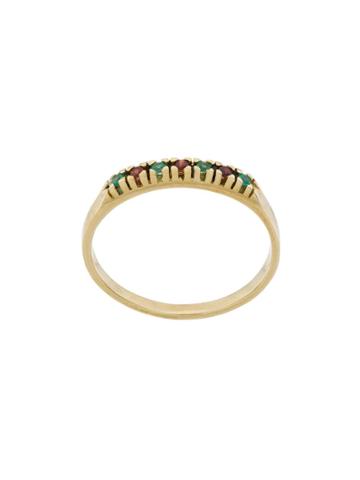 Angostura Stone Embellished Ring - Gold