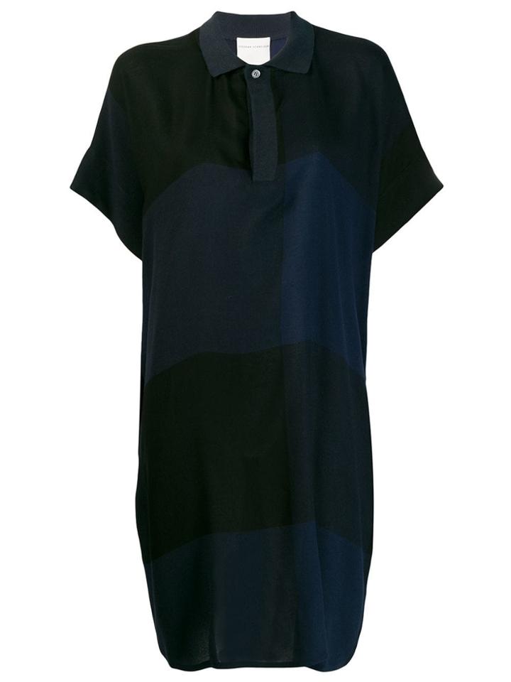 Stephan Schneider Mystic Striped Polo Dress - Black