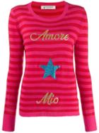 5 Progress Amore Mio Striped Jumper - Red