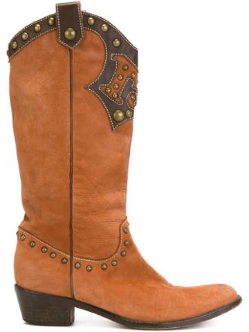Moschino Vintage Texan Boots