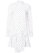 Derek Lam 10 Crosby Tie-waist Shirtdress With Button Detail - White
