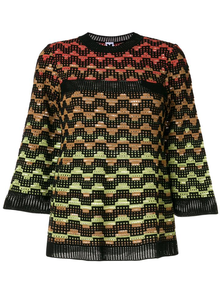 M Missoni Wavy Intarsia Jumper - Multicolour