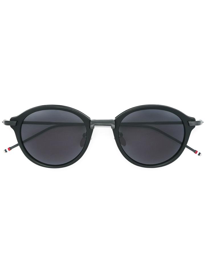 Thom Browne Eyewear Round Shaped Sunglasses - Black