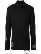 Thom Krom Ripped Sweater - Black