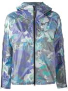Adidas By Stella Mccartney Purple Bloom Run Jacket, Women's, Size: Medium, Polyester/polyurethane