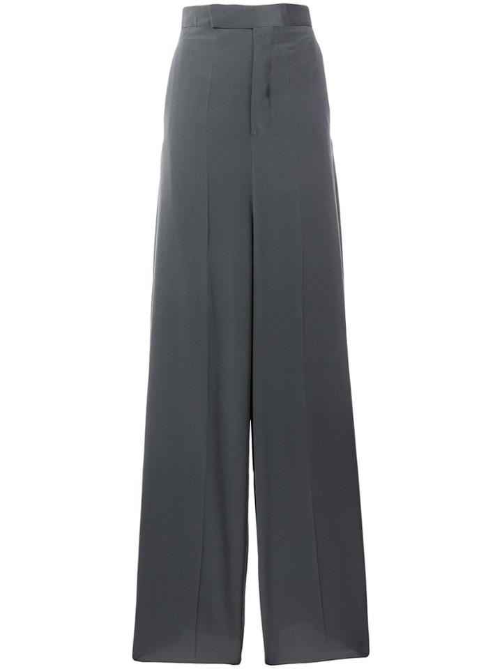 Rick Owens Silk Palazzo Pants - Grey