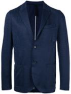 Harris Wharf London Two-button Blazer, Men's, Size: 48, Blue, Cotton/linen/flax