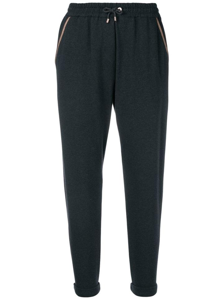 Brunello Cucinelli Tapered Track Trousers - Grey