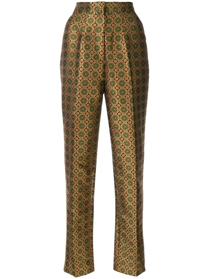 Saloni Maxima Jacquard Trousers - Gold