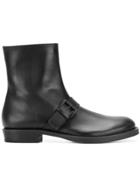 Ann Demeulemeester Buckled Ankle Boots - Black