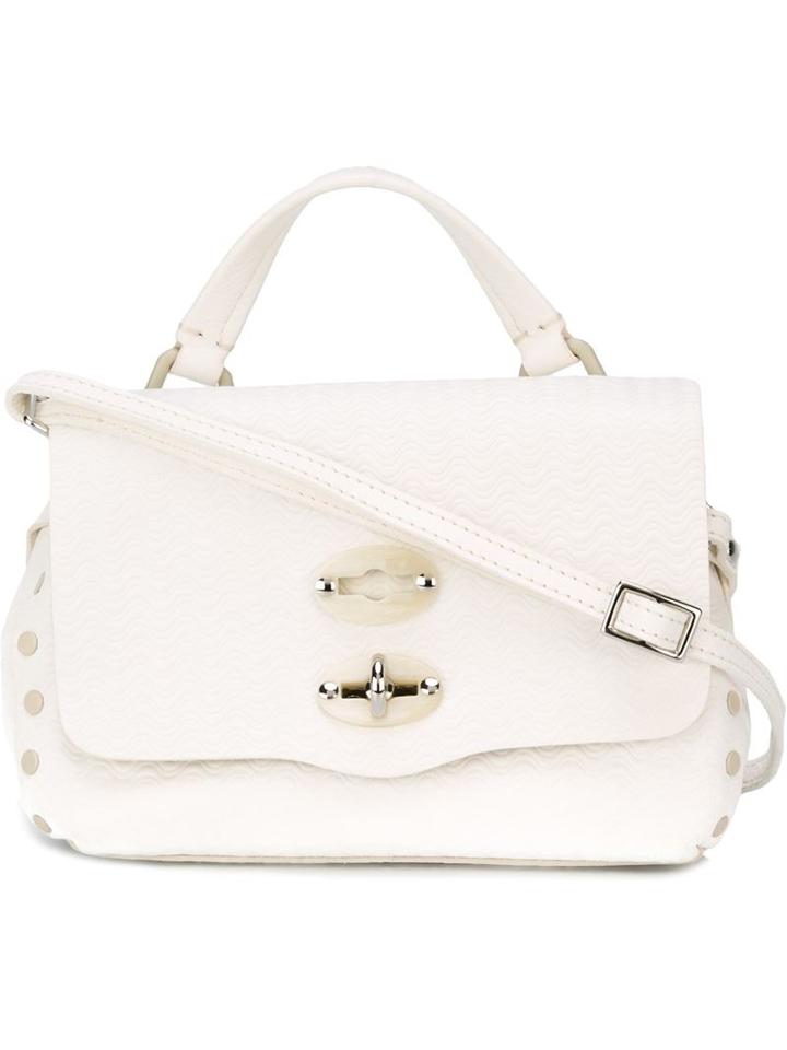 Zanellato Postina Satchel, Women's, White, Calf Leather