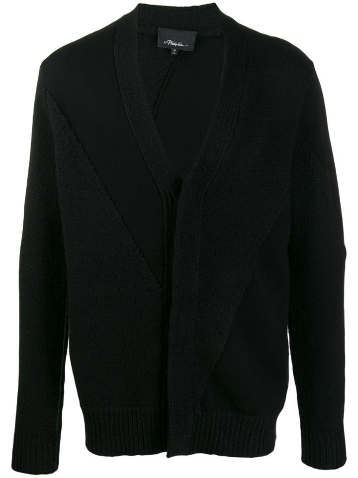3.1 Phillip Lim Patchwork Cardigan - Black