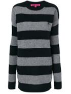 Mcq Alexander Mcqueen Striped Sweater Dress - Black
