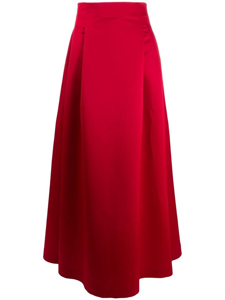 Styland Long Ball Skirt - Red
