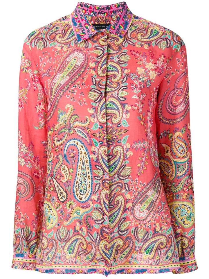 Etro Paisley Pattern Shirt - Pink