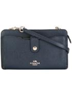 Coach - Snap Fastening Crossbody Bag - Women - Leather - One Size, Blue, Leather