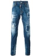 Dsquared2 'cool Guy' Jeans, Men's, Size: 50, Blue, Cotton/calf Leather/polyester