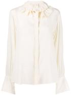 Chloé Pussy-bow Fitted Blouse - Neutrals