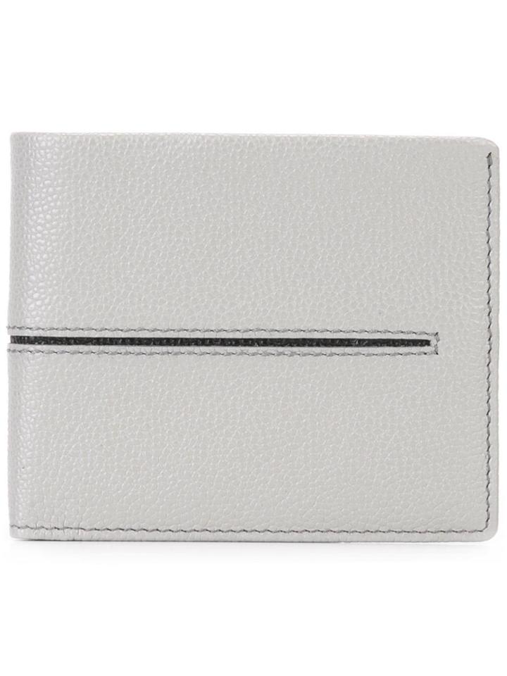 Tod's Embossed Line Bi-fold Wallet - Grey