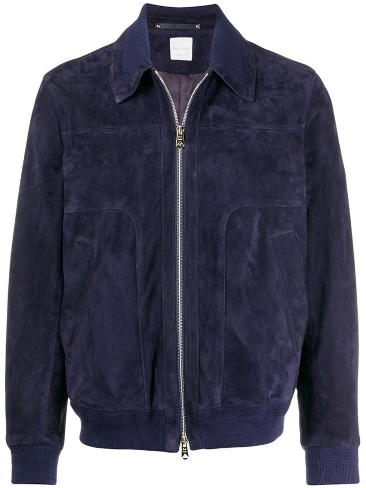 Paul Smith Zip Front Jacket - Blue