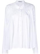 Rundholz Asymmetric Pleated Shirt - White