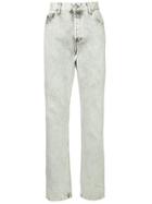 Martine Rose Stonewashed Straight Leg Jeans - Grey